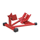 Cavalletto Alzamoto Moto per Ruota Anteriore Universale in Acciaio Rosso 62x50x28-35.5 cm 