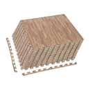 Tappeto Puzzle ad Incastro Effetto Legno in Schiuma EVA 60x60 cm 