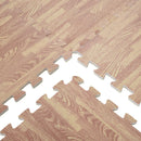Tappeto Puzzle ad Incastro Effetto Legno in Schiuma EVA 60x60 cm 