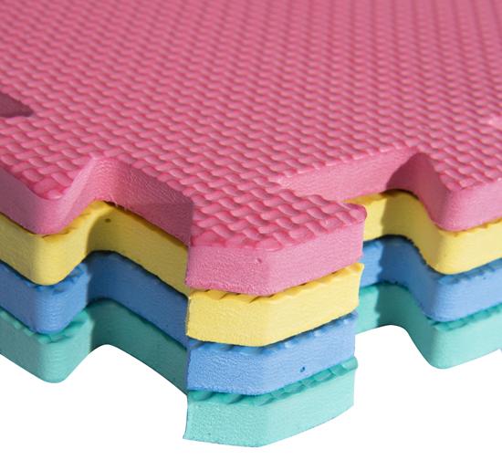 Tappeto Puzzle 24 Pezzi in EVA per Bambini 610x610x10mm 