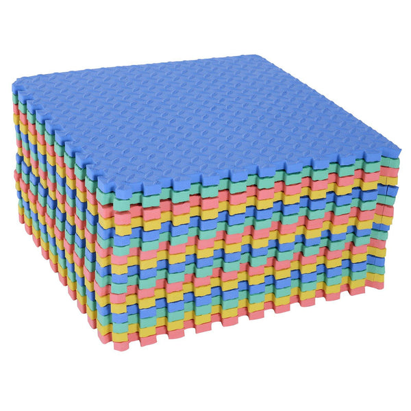 sconto Tappeto Puzzle in EVA per Bambini Antiscivolo 16 Pezzi Multicolori 63.5x63.5x2 cm