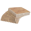 Tappeto Puzzle in EVA Effetto Legno Scuro 32 Pezzi 61.5x61.5 cm 