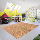 Tappeto Puzzle in EVA Effetto Legno Scuro 32 Pezzi 61.5x61.5 cm 