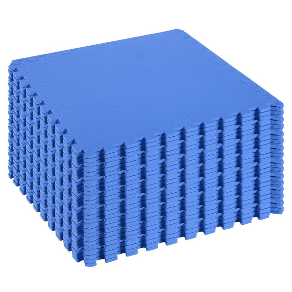 acquista Tappeto Puzzle 32 Pezzi 63x63 cm in EVA Morbido Blu