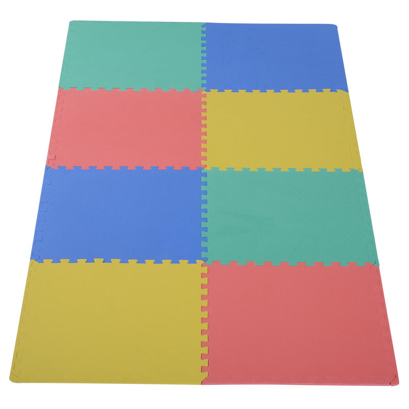 Tappeto Puzzle 32 Pezzi 63x63 cm in EVA Morbido Colorato 