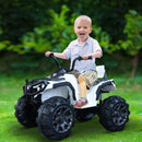 Quad Elettrico per Bambini 12V  Nero e Bianco