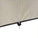 Box per Animali Cani Gatti pieghevole bianco e ero 125x48x58 cm 