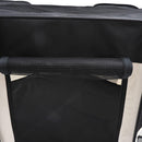 Box per Animali Cani Gatti pieghevole bianco e ero 125x48x58 cm 