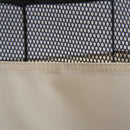 Box per Animali Cani Gatti pieghevole bianco e ero 125x48x58 cm 