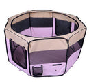 Box per Cani e Gatti Pieghevole Rosa 125x125x58 cm 
