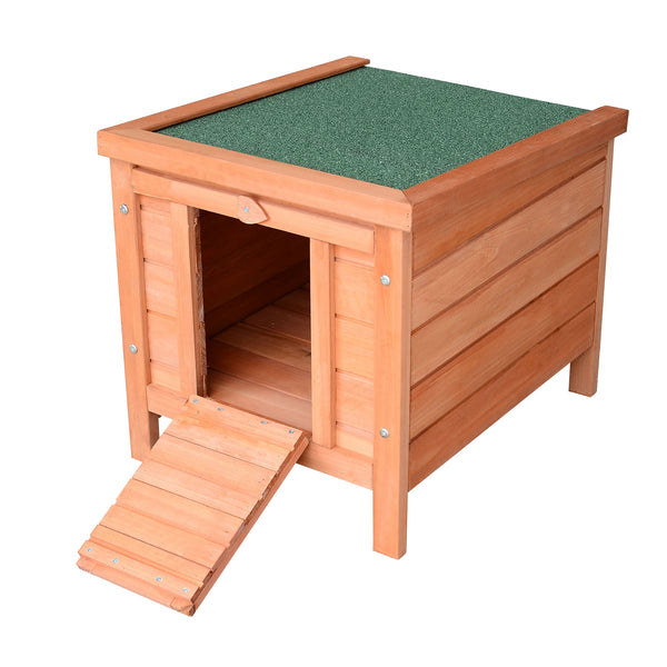 acquista Conigliera Gabbia per Piccoli animali con Tetto Apribile in Legno 51x42x43 cm