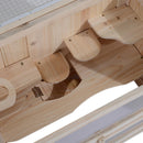 Gabbia per Criceti e Piccoli Roditori in Legno di Abete 60x35x42 cm 