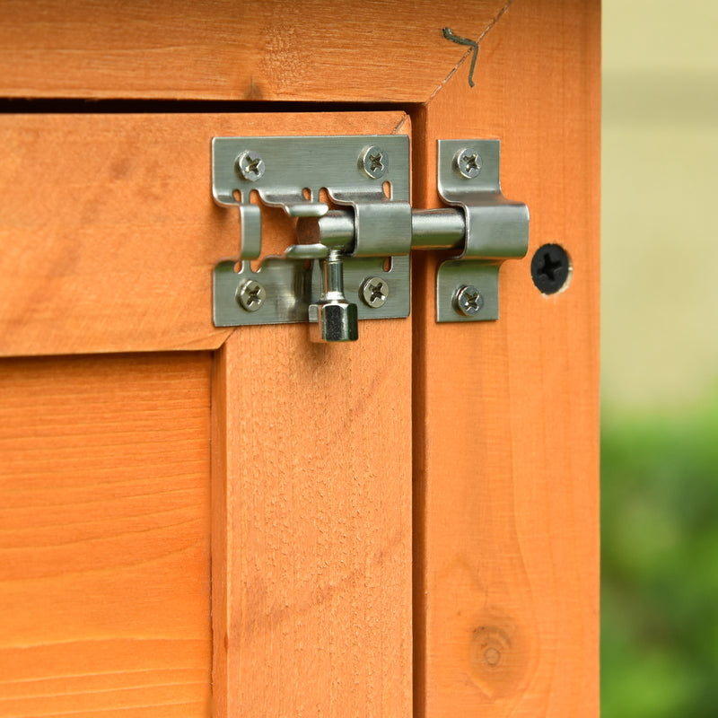 Gabbia per Conigli Conigliera da Esterno in Legno di Abete 90x45x80 cm 