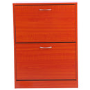 Scarpiera Salvaspazio 12 Paia con Ripiani Regolabili in Legno 60x24x80 cm 