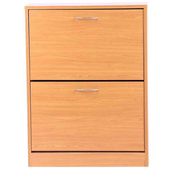 Scarpiera Salvaspazio 2 Cassetti con Ripiani Regolabili in Legno Marrone 60x24x80 cm acquista