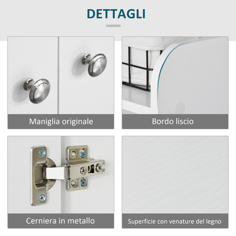 Scarpiera in legno Scaffalatura Scaffale per Scarpe Armadio Bianco Opaco 83x30x90 cm 