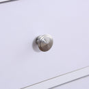 Scarpiera Salvaspazio in Legno con 2 Ante e Cassetti Bianco 80x34x104 cm 