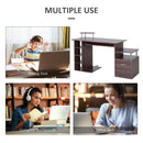 Scrivania da Ufficio per PC 152x60x88 cm Marrone Scuro Effetto Legno 