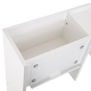 Scrivania da Ufficio in Legno 5 Scomparti e 2 Cassetti Bianco 120x60x115 cm 