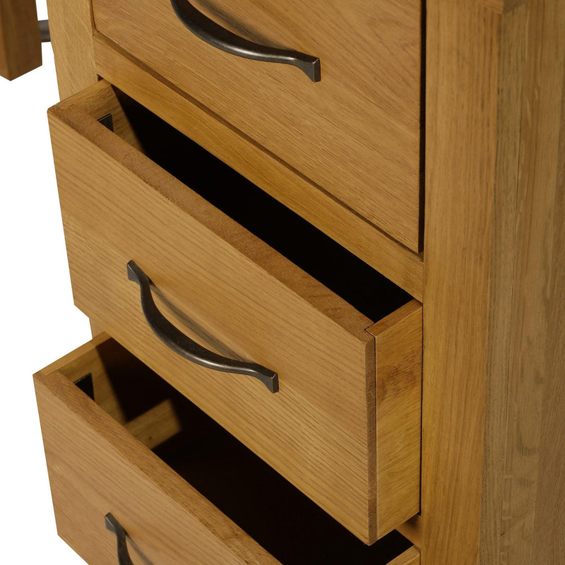 Scrivania per Computer in Stile Classico Legno Naturale 106x40x75 cm 