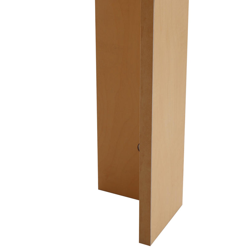 Scrivania da Ufficio Multifunzionale con 3 Ripiani in Legno Naturale 100x60x75 cm 