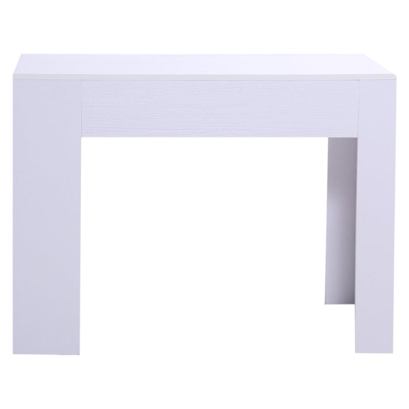 Scrivania da Ufficio con 3 Ripiani in Legno Bianco 100x60x75 cm 