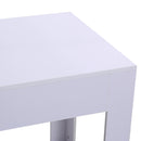 Scrivania da Ufficio con 3 Ripiani in Legno Bianco 100x60x75 cm 