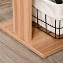 Scrivania Angolare Multiposizione con 5 Ripiani Legno 120x110x74,5 cm