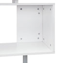 Scrivania Angolare da Ufficio Studio per Computer in Legno bianco 140x120x78,2 cm 