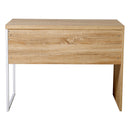 Scrivania da Ufficio con Cassetto in Legno e Metallo 100x50x75 cm 