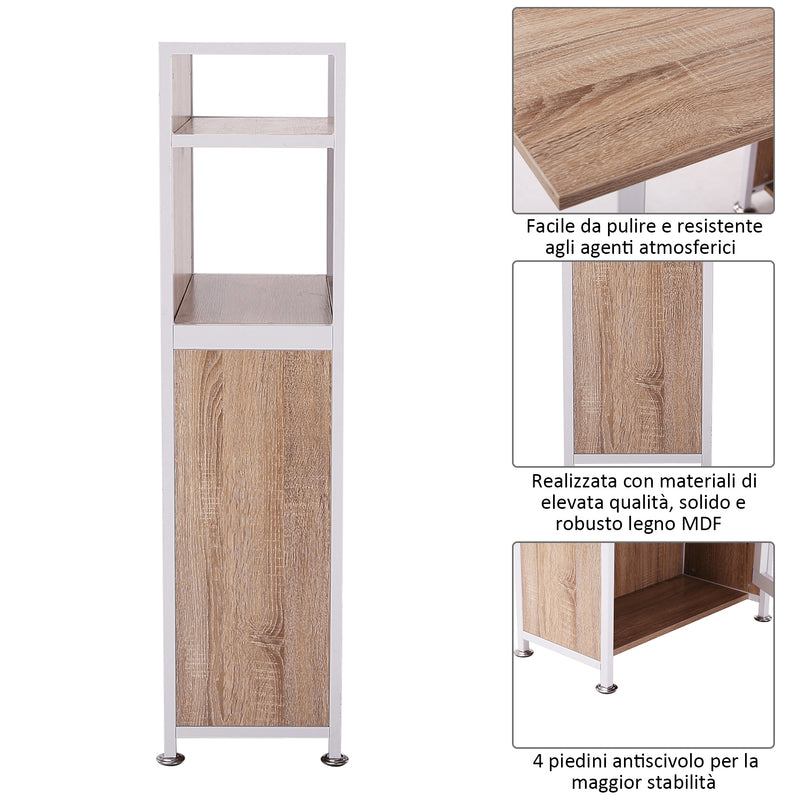 Scrivania da Ufficio Angolare per Computer Estraibile in Legno MDF 