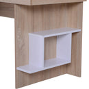 Scrivania da Ufficio Salvaspazio con Piano Sollevabile in Legno Bianco 120x60x74 cm 