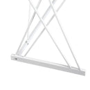 Scrivania da Ufficio in Acciaio Bianco e Legno Rovere con Cassetti 110x55x76 cm 