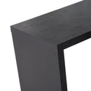 Scrivania da Ufficio per Computer con Ripiani Nero Opaco 