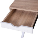 Scrivania da Ufficio con Cassetti e Libreria Legno Bianco e Rovere 120x65.5x138.5 cm 