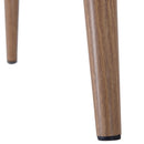 Set 2 Sedie da Pranzo Design Moderno in Lino con Gambe in Metallo Blu 