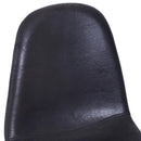 Set 2 Sedie da Pranzo Design Moderno in Lino con Gambe in Metallo Nero 