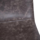 Set 2 Sedie da Pranzo Design Moderno in Similpelle con Gambe in Metallo Grigio 