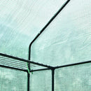 Serra da Giardino con Scaffali e Tetto a Spiovente in PE 143x73x195 cm 