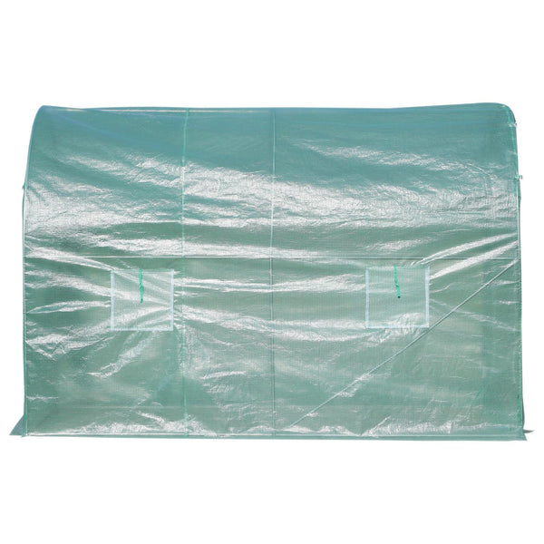 Serra a Tunnel da Giardino Struttura in Acciaio con 4 Finestre Verde 300x200x210 cm prezzo