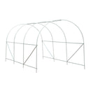 Serra da Giardino a Tunnel per Piante in PE con Tubi in Ferro Bianco 450x200x200 cm 