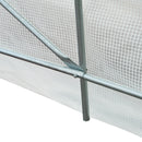 Serra da Giardino a Tunnel per Piante in PE con Tubi in Ferro Bianco 450x200x200 cm 