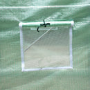 Serra a Tunnel da Giardino Struttura in Acciaio con 8 Finestre Verde 500x200x210 cm 