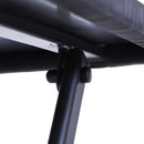 Set Tavolino e 2 Sedie Pieghevoli da Giardino in Rattan Sintetico Nero 