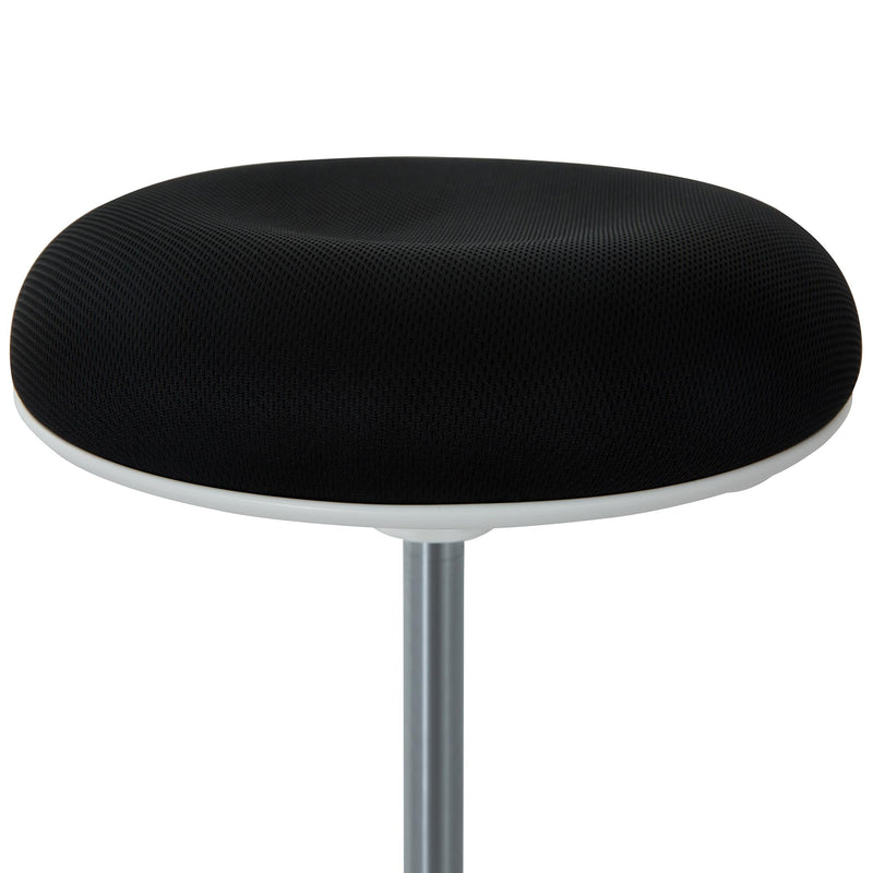 Sgabello per Estetista Girevole Altezza Regolabile Nero Ø40x45-59 cm 