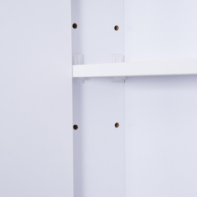 Specchio Armadietto da Bagno Pensile Bianco 50x90x12 cm 