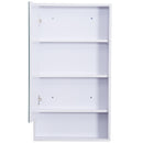 Specchio Armadietto da Bagno Pensile Bianco 50x90x12 cm 