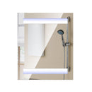 Specchio Armadietto da Bagno Pensile Illuminato con Luci LED 50x60x15 cm 