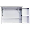 Specchio Armadietto da Bagno Pensile Bianco 90x50x12 cm 