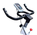 Spin Bike per Spinning Professionale con Schermo LCD Bianco 105x49x119 cm 